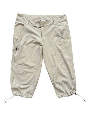 Columbia Beige Omni Shade Hiking Capri Pants Size 12